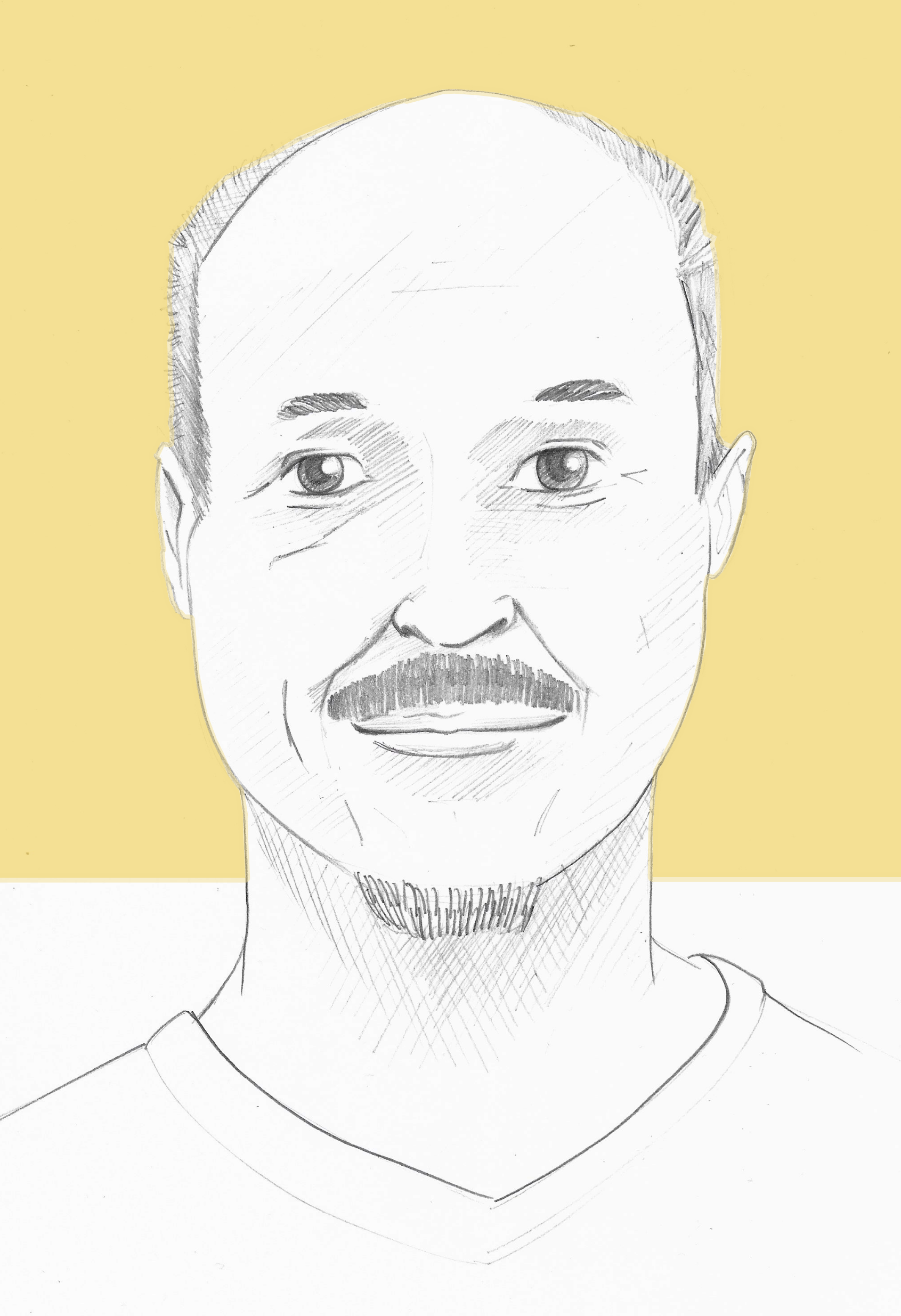 Portrait dessiné de Stéphane Labranche